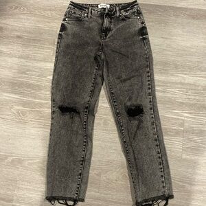 RSQ high rise straight leg black jeans